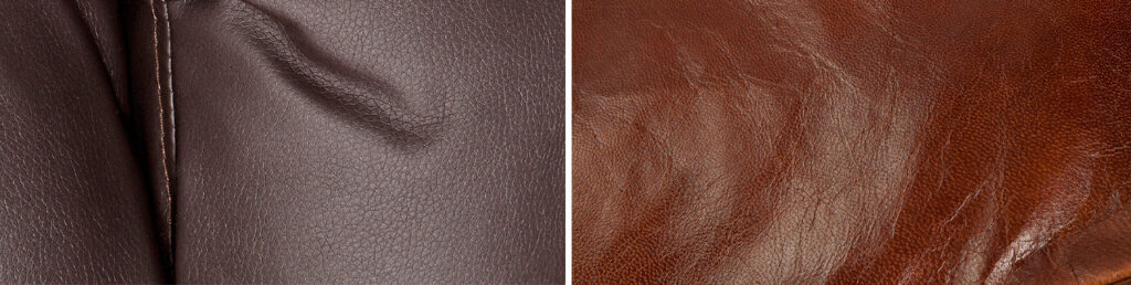 Comparaison du simili cuir au cuir véritable