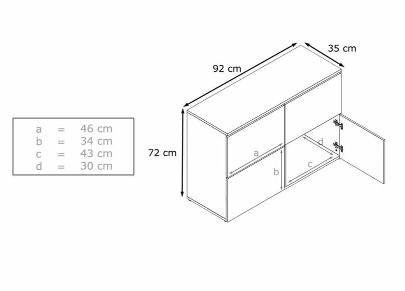 dimensions commode pas cher couleur
