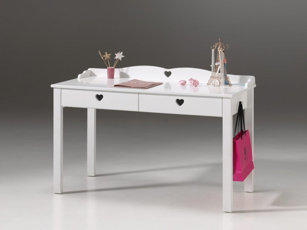 Bureau blanc laqué