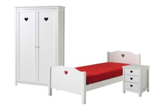 chambre d'enfant complète moderne avec détail coeur
