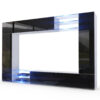 Meuble tv mural suspendu noir