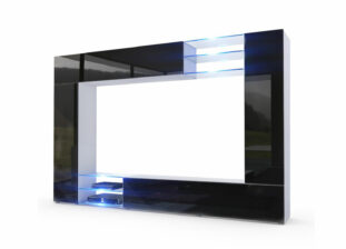 Meuble tv mural suspendu noir