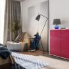 Meublecommoderangementtiroirs&porte - Fuchsia