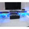 Banc TV blanc à led