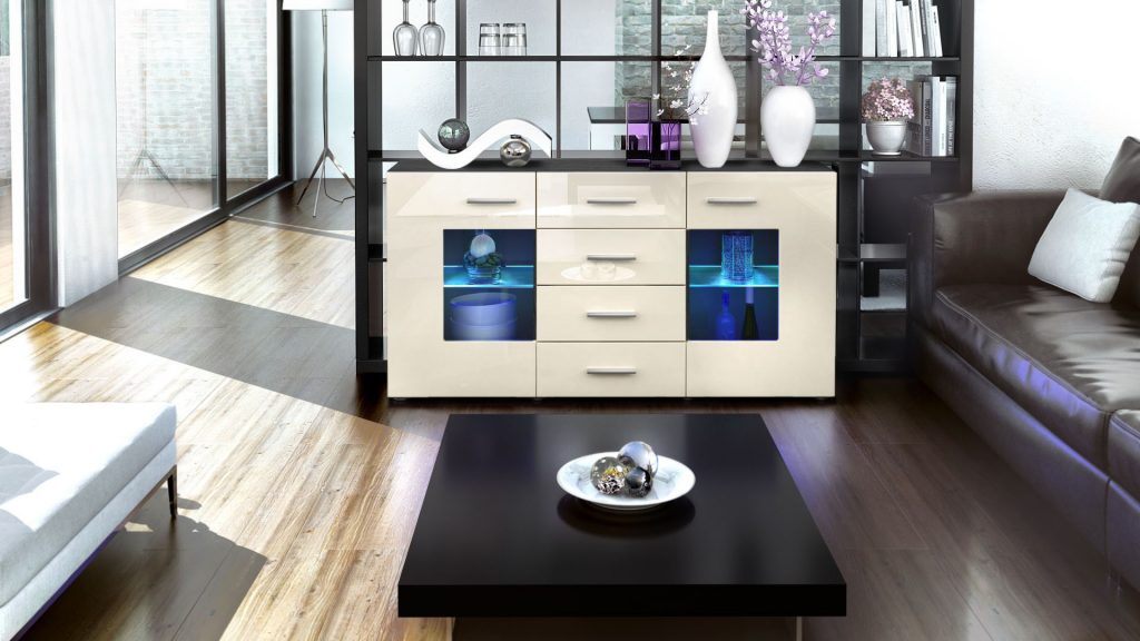Meublebuffetbahutdesignnoircm