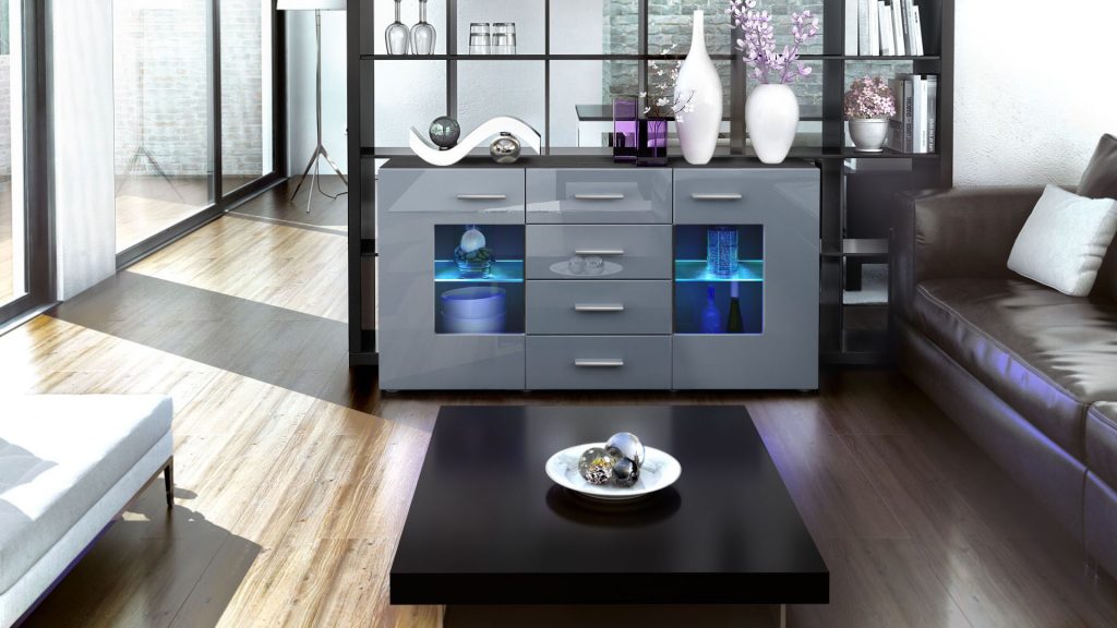 Meublebuffetbahutdesignnoircm