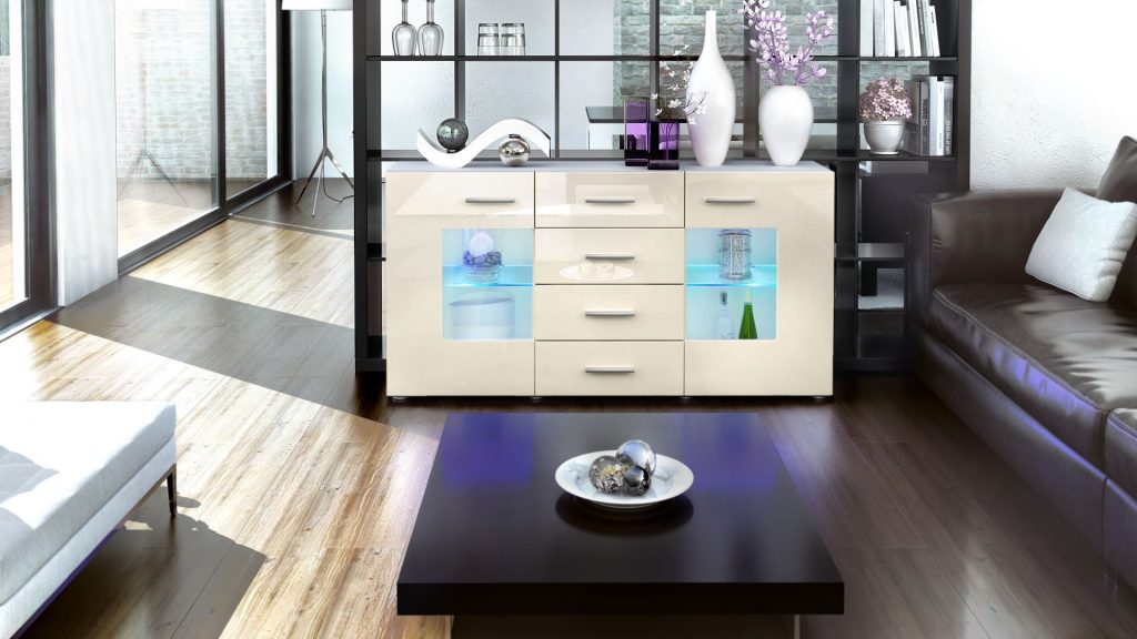 Meublebuffetbahutdesignblanccm