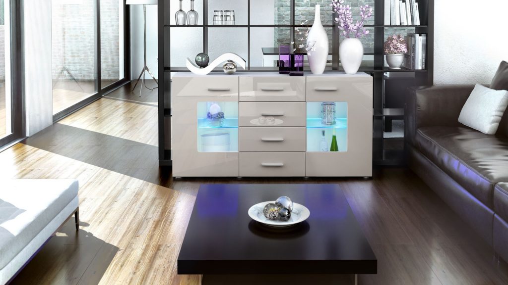 Meublebuffetbahutdesignblanccm