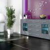 Bahutbuffetdesignnoircm - Gris anthracite