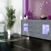 Bahutbuffetdesignblanccm - Gris anthracite