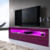 Banc TV de salon - Violet