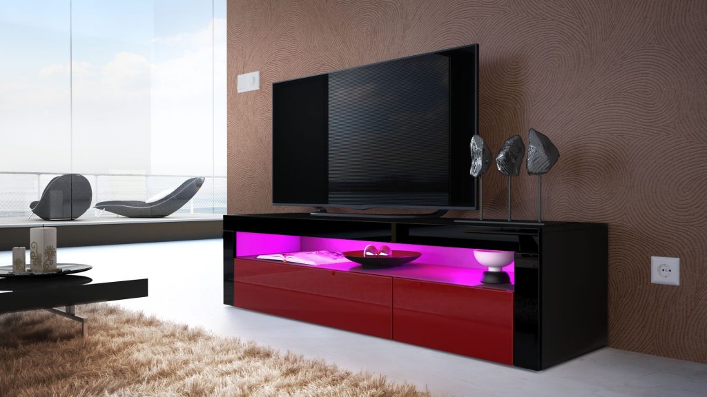 Meuble banc télé design