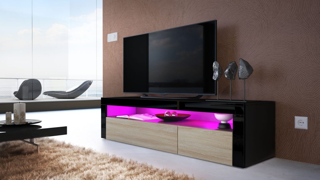 Meuble banc télé design