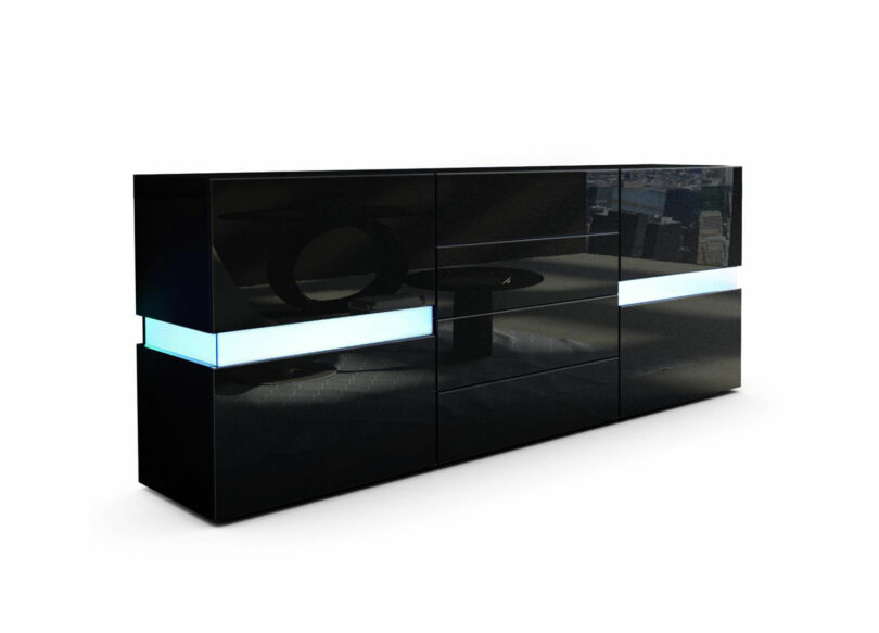 Meuble buffet noir design