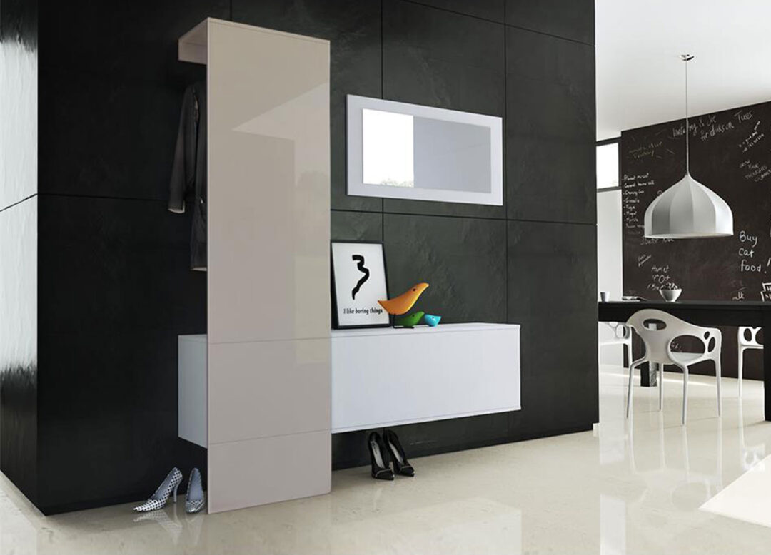 miroir moderne noir