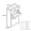 dimensions meuble à chaussure
