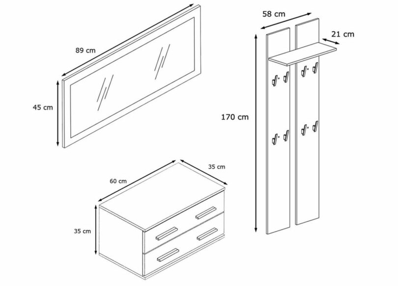 dimensions des meubles de salle de bain