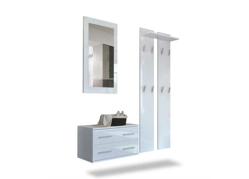 mobilier de salle de bain blanc moderne