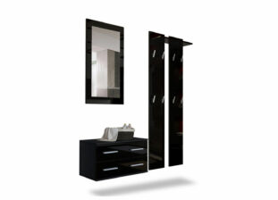meuble d'entrée noir
