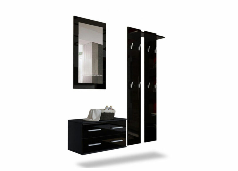 meuble d'entrée noir
