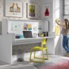 Lit blanc ado transformable en bureau