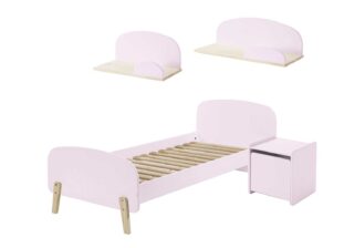 chambre complète pour enfant rose pâle