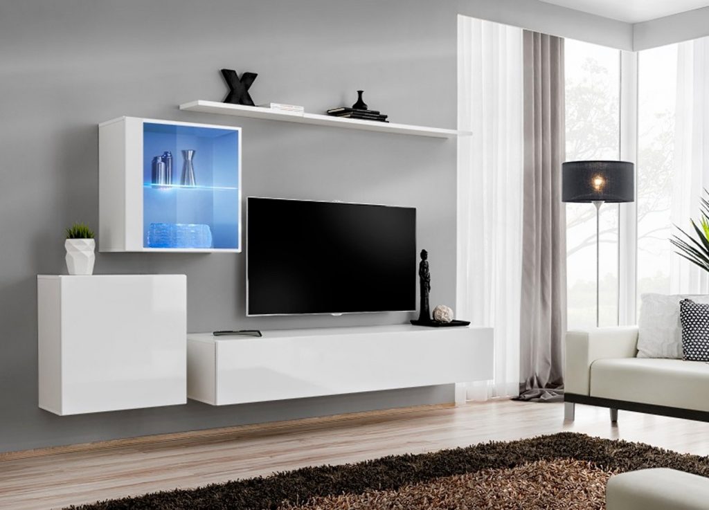 Meuble TV design suspendu pas cher
