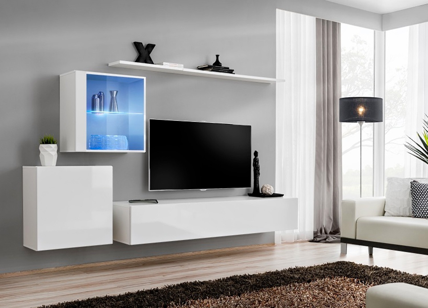 Achat Meubles TV Suspendu pas cher - Design Ameublement