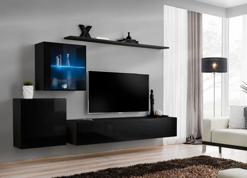 Meuble TV design suspendu pas cher