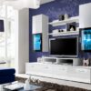 Meuble TV design blanc laqué