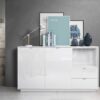 Meublebuffetdesignblancbrillantcm