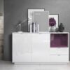 Meublebuffetdesignblancbrillantcm