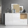 Meublebuffetdesignblancbrillantcm