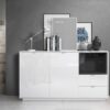 Meublebuffetdesignblancbrillantcm