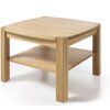 Table basse en bois massif carrée