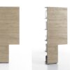 Meuble TV blanc et rangement bois chêne