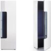 Meuble TV blanc et rangement bois chêne