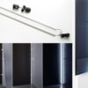 Meuble TV blanc et rangement bois chêne