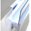 Meuble TV blanc et rangement bois chêne