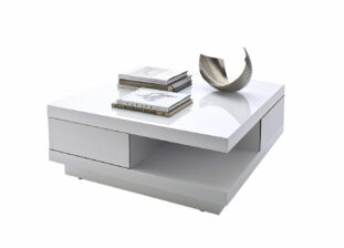 Table basse laquée blanc