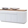 Buffet blanc & bois massif Lumineux