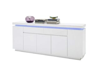 Grand Buffet blanc laqué Lumineux