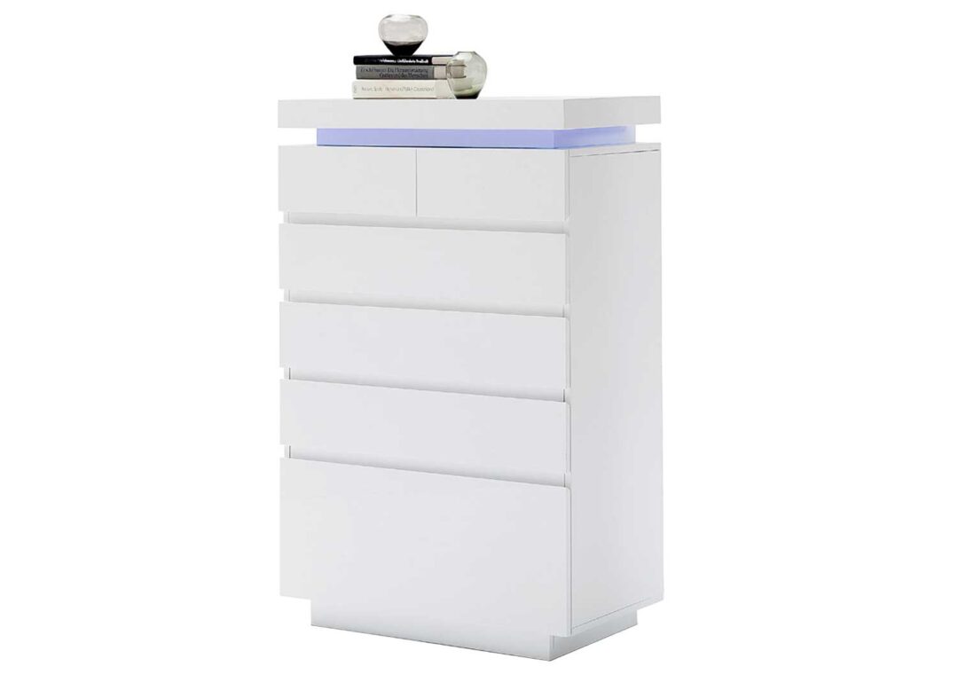 commode de rangement blanche