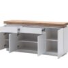 Buffet blanc & bois massif Lumineux