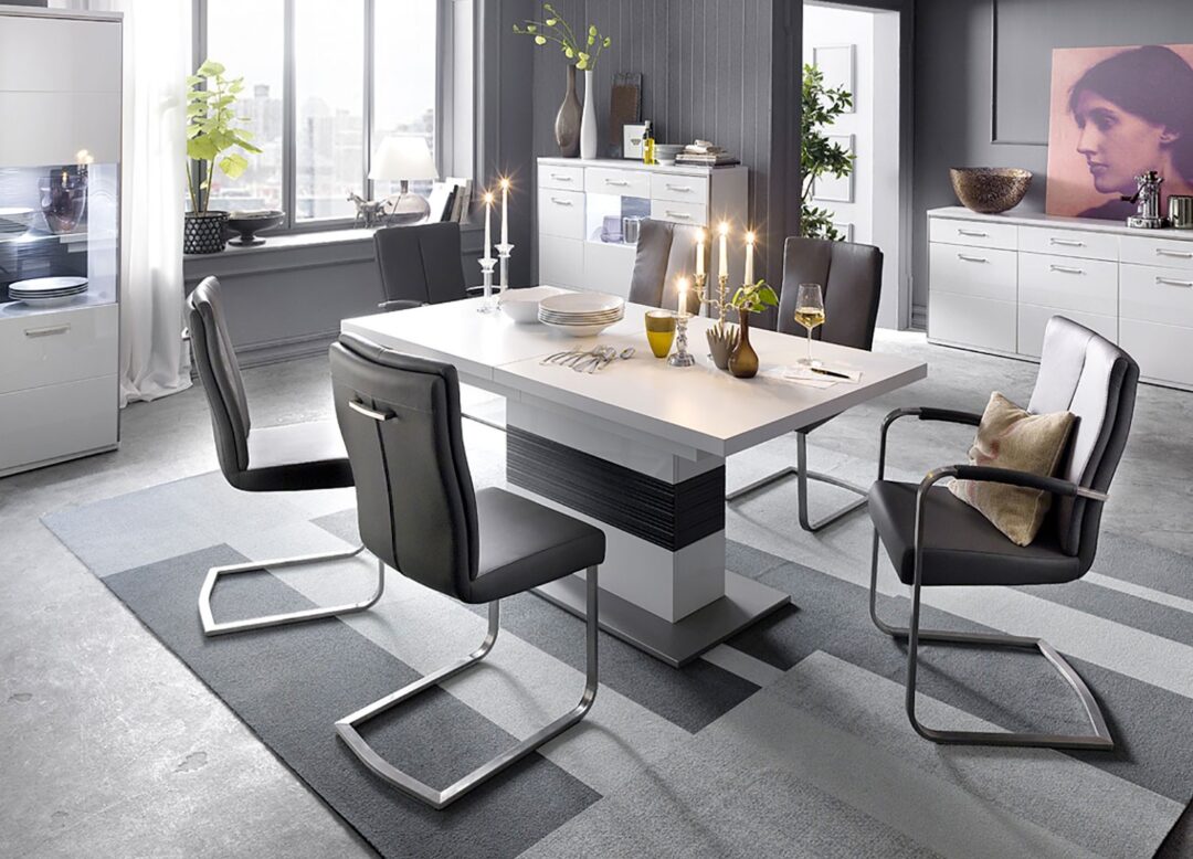 table à manger extensible moderne