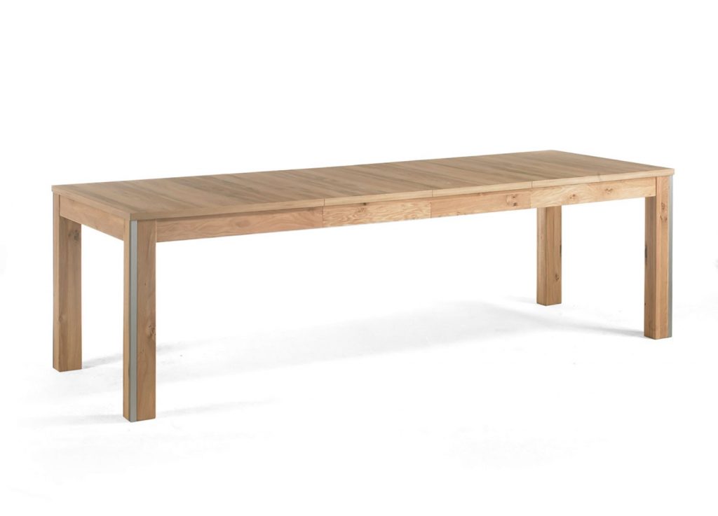Table de repas moderne en bois chêne massif