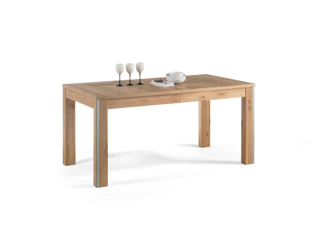Table de repas moderne en bois chêne massif
