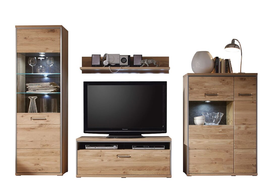 Ensemble TV moderne en bois massif