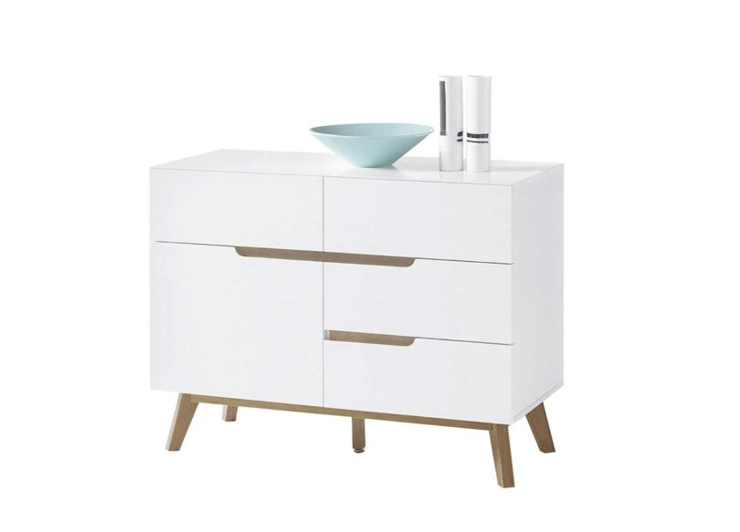 Commode scandinave blanche pas cher