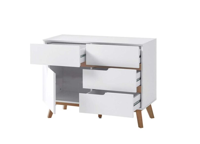 Commode scandinave blanche pas cher